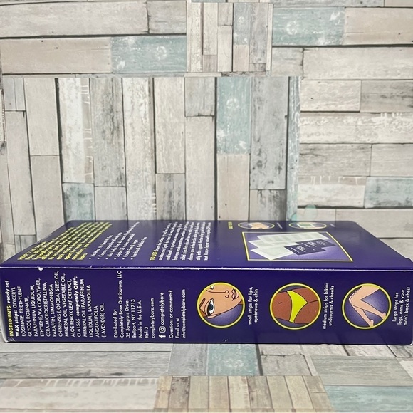 Completely Bare Ready Set Wax Strips No Heat Hair Removal For Face Bikini & Body - Picture 5 of 5